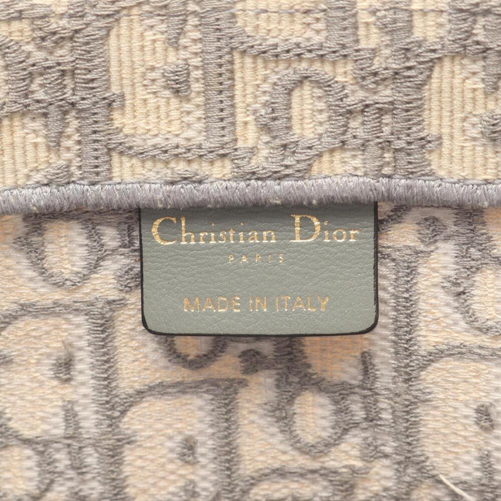Christian Dior BOOK TOTE Bag Canvas White Gray - Picture 3 of 9
